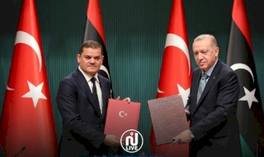 أردوغان والدبيبة واتفاقية الحدود البحرية.. أهداف وتداعيات