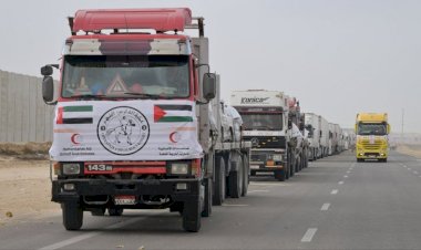 قافلة الأمل.. المساعدات إماراتية تصل إلى قطاع غزة لأول مرة منذ إغلاق معبر رفح