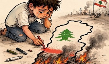 كاريكاتير العرب مباشر.. طفل يرسم ما أحرقته الحرب في جنوب لبنان