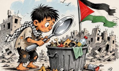 كاريكاتير  العرب مباشر .. الجوع يطارد أطفال غزة بين الركام