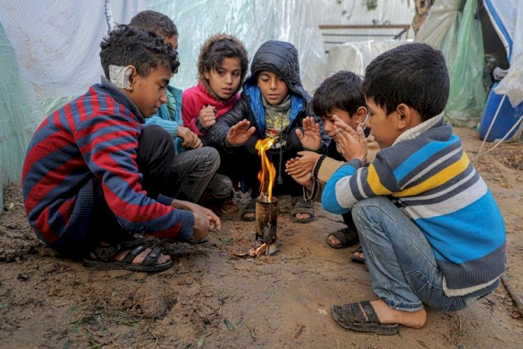 بين الأنقاض والصقيع.. نازحو غزة يصارعون للبقاء