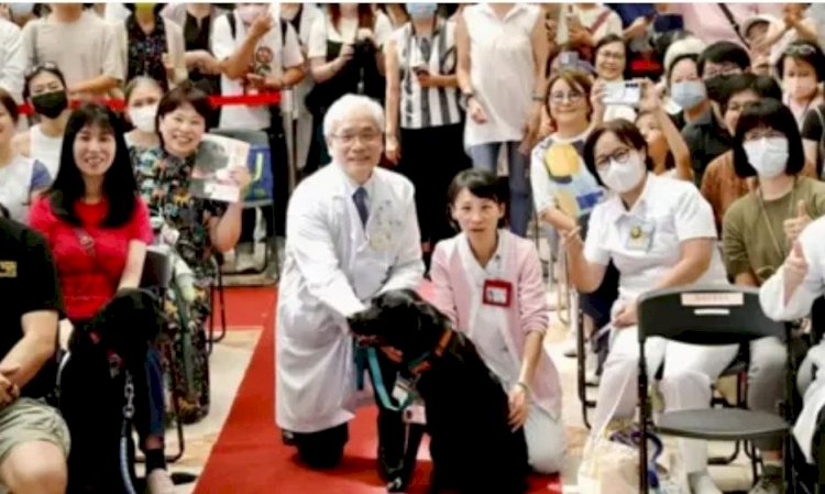 تكريم أول كلب علاجي في تايوان بحفل تقاعد مؤثر