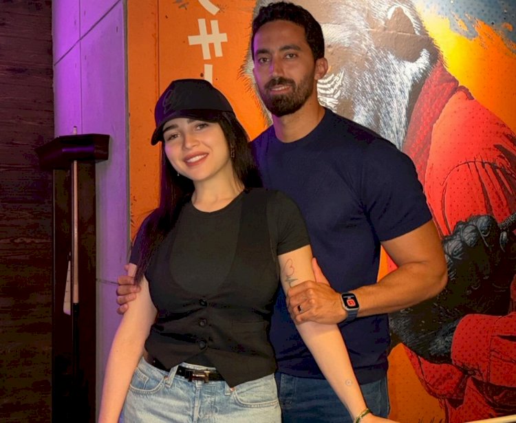 مي عز الدين تتألق بلحظات مرحة مع زوجها داخل صالة ألعاب وتلفت الأنظار